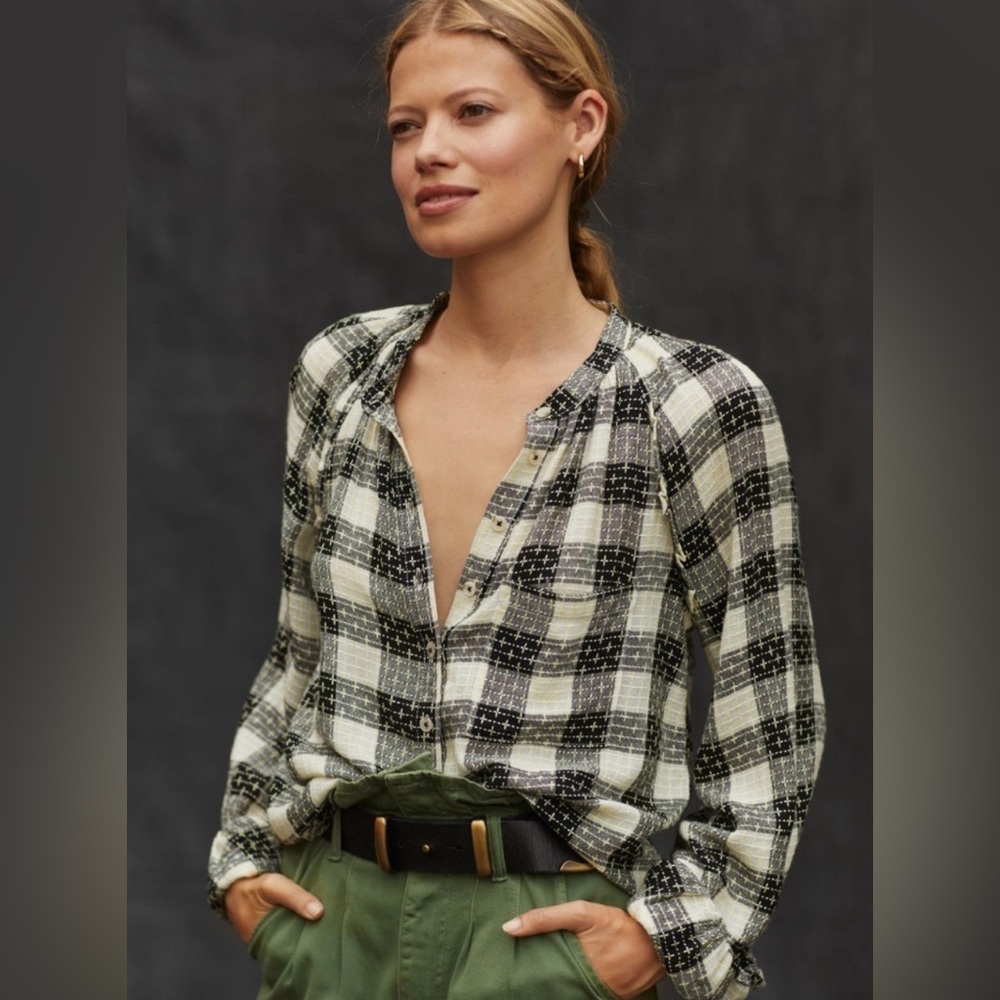 Pilcro Breezie Buttondown Blouse from Anthropologie